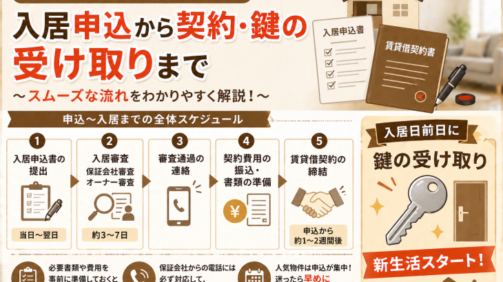 入居申込・契約をする