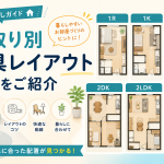 間取り別の家具レイアウト例をご紹介
